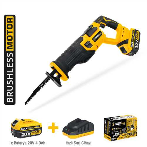 AKÜLÜ TİLKİ KUYRUĞU SETİ 185 MM 1*4.0 Ah (KÖMÜRSÜZ MOTOR) SGS5565